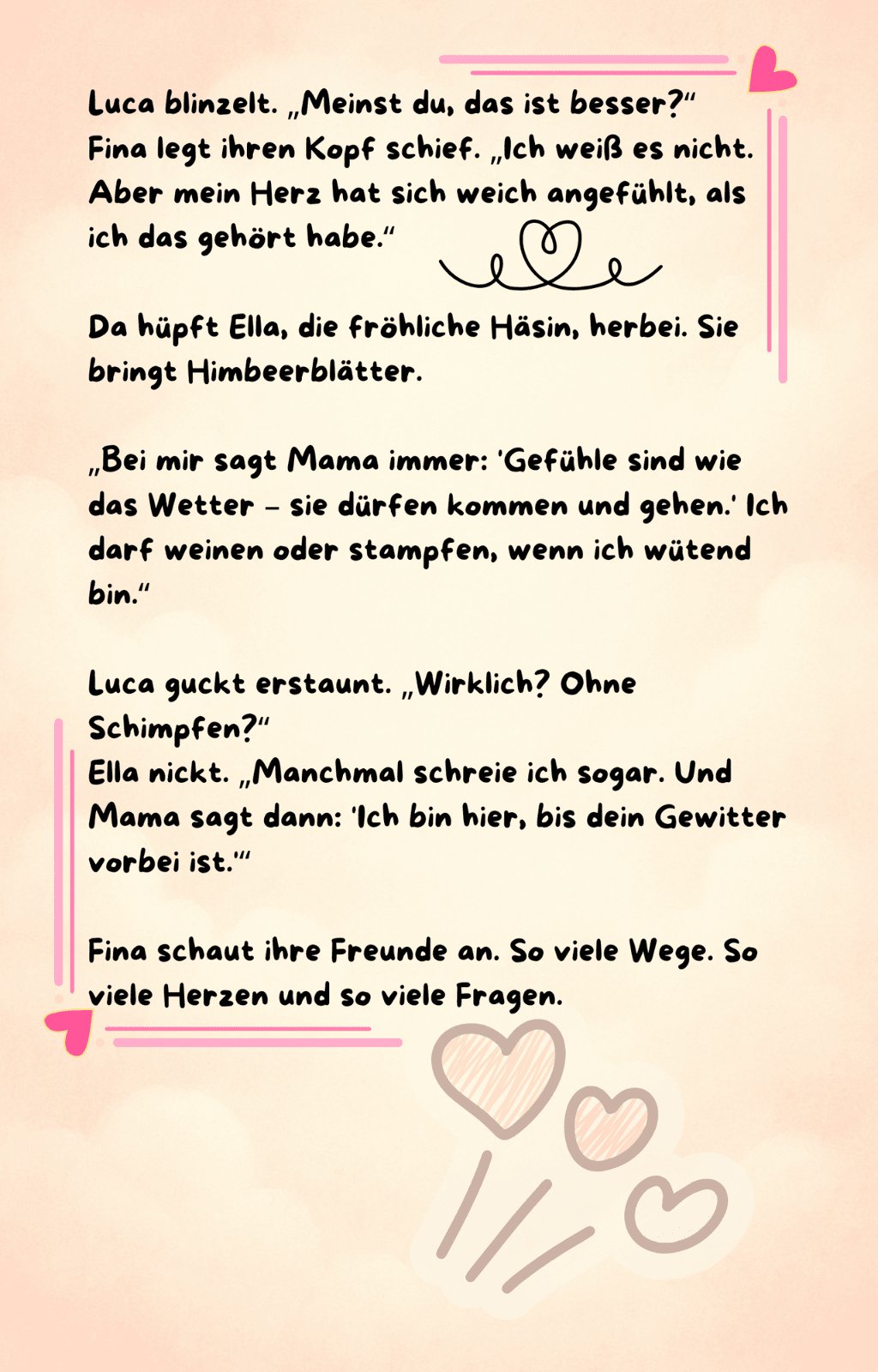 Fina hört auf ihr Herz